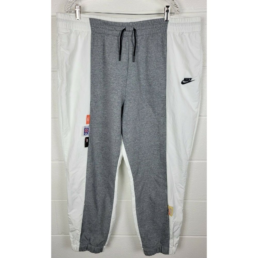 Nike Womens Icon Clash Sweatpants Joggers CJ2048-091 White Gray‎ XXL